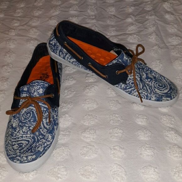 Vans Chauffette Paisley Boat‎ Shoes Ultracush 9 - Picture 1 of 8